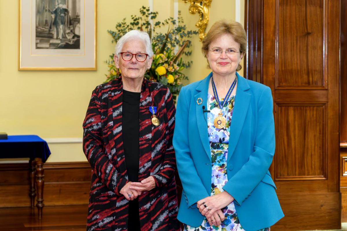 Maureen Christie AM and SA Governor Frances Adamson AC