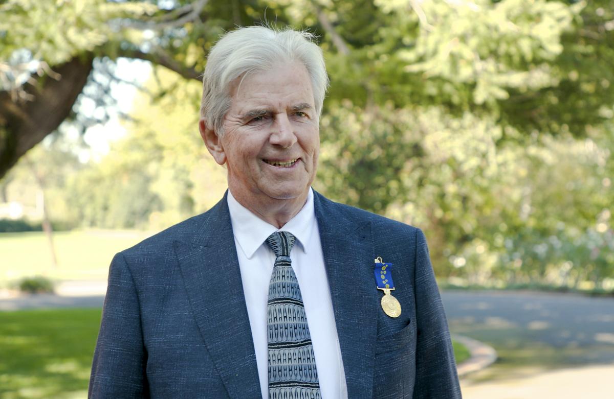 Michael Fay OAM pictured during his interview at his Investiture Ceremony.